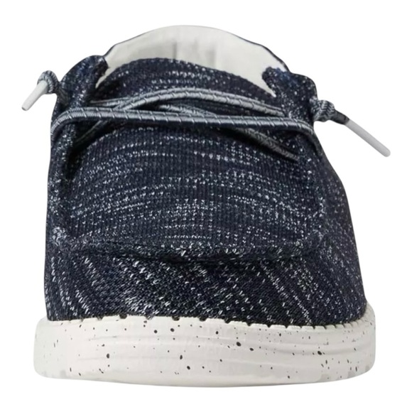 Hey Dude Wendy Sox Navy Blue and White Slip-On Loafers - Picture 4 of 10